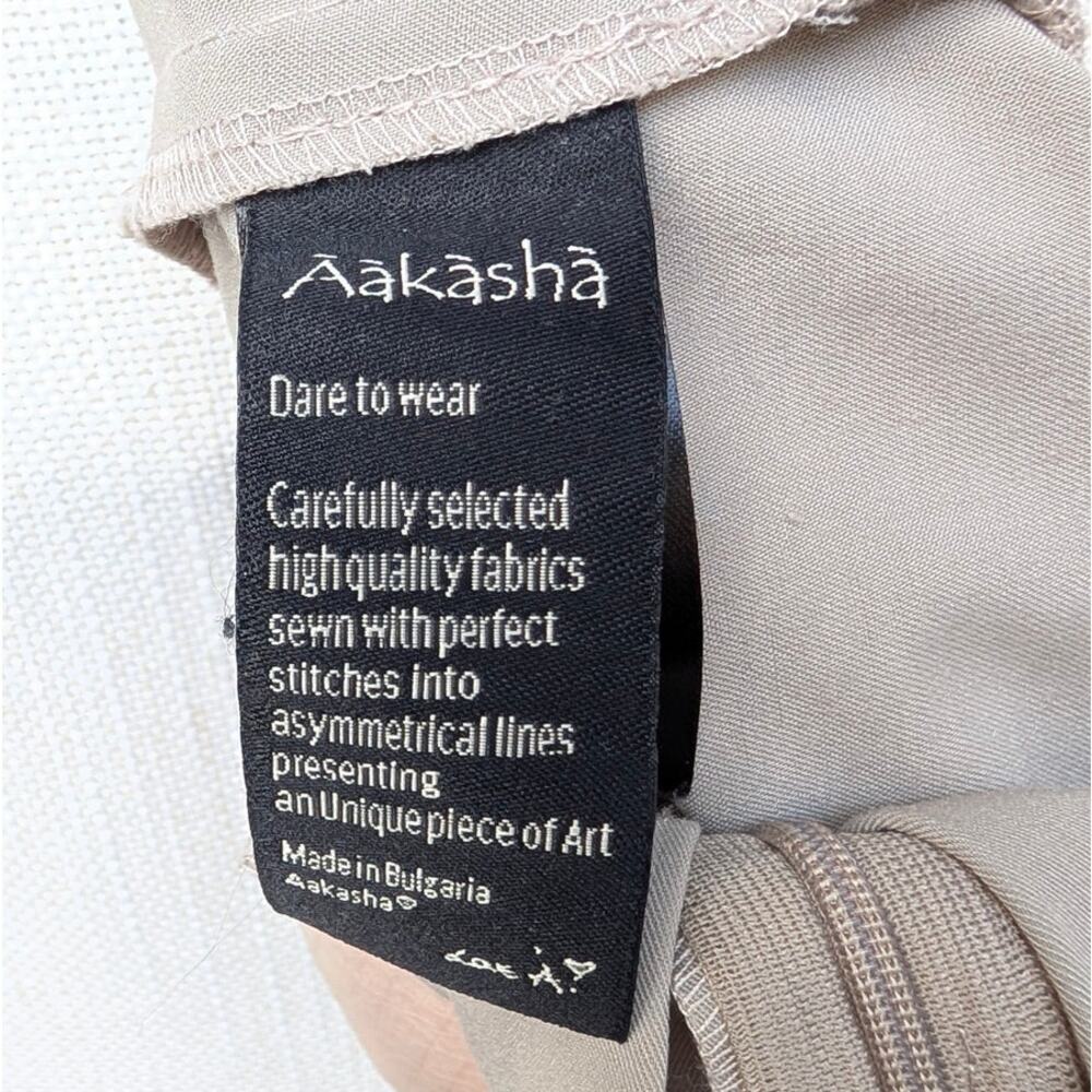 Aakasha Halter Neck Drop Crotch Sleeveless Jumpsuit in Natural Beige, size XS - Picture 7 of 8